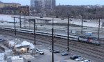 NJT 4216 shoves a traion east towards Atlantic City.